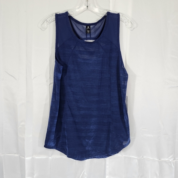 90 Degree By Reflex Tops - 90 Degree By Reflex Size Large Blue Sleeveless Tank Top